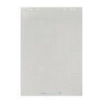 LANDRÉ  Flipchartblock "Recycling", 65x98 cm, 20 Blatt, 80 g/m², kariert 25 mm, 5 Stück gerollt