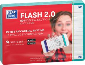 Oxford Flash 2.0, 105x148, 80 Blatt, liniert, mint