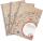 LANDRÉ Recycling 3er - Pack A4+ Collegeblock, Lineatur 28, 80 Blatt, rot, recycelt