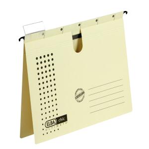 ELBA Hängehefter "chic ULTIMATE" A4, mit kaufm. Heftung, chamois, 5er-Pack