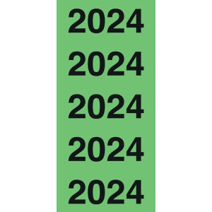 ELBA Inhaltsschild 2024, selbstklebend, zum Aufkleben auf den Ordnerrücken, grün mit schwarzer Schrift, Beutel mit 120 Schildern