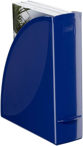 ELBA Stehsammler "wave", aus 100% recycletem PS, blau