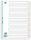 Oxford Register A4 (225 x 297 mm), aus 0,15 mm starker PP-Folie, 1-31, 31 Blatt, weiß