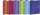 OXFORD Office Spiralbuch "MyColours" A4, liniert 7 mm, 90 Blatt, Optik Paper®, mit transluzentem PP-Deckel, 5er-Packung mit 4 Farben