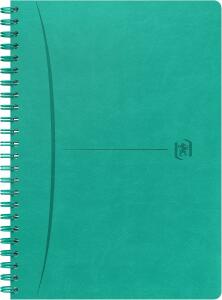 Oxford Signature Spiralbuch A5, liniert, mit flexiblem Cover, 80 Blatt, Optik Paper®, SCRIBZEE® kompatibel, türkis