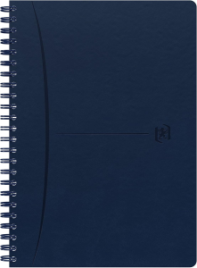 Oxford Signature Spiralbuch A5, liniert, mit flexiblem Cover, 80 Blatt, Optik Paper®, SCRIBZEE® kompatibel, blau