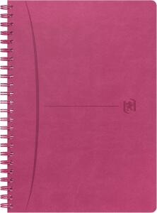 Oxford Signature Spiralbuch A5, liniert, mit flexiblem Cover, 80 Blatt, Optik Paper®, SCRIBZEE® kompatibel, fuchsia
