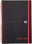 OXFORD "Office Black n Red" Spiralbuch A5...