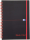 OXFORD "Office Black n Red" Spiralbuch A5 liniert, 70 Blatt, mit flexiblem PP-Deckel mit Gummizug, roter Doppelspirale, seidenglattes, hochweißes Optik Paper, schwarz/rot, 5er-Packung