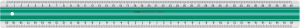 LINEX Super Serie Lineal 40 cm Kunststoff grün, Anti-Rutsch-Effekt, gegenläufige mm-Skala
