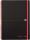 OXFORD "Office Black n Red" Spiralbuch A4 liniert, 70 Blatt, mit flexiblem PP-Deckel mit Gummizug, roter Doppelspirale, seidenglattes, hochweißes Optik Paper, schwarz/rot, 5er-Packung