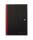 OXFORD "Office Black n Red" Gebundenes Buch A4 liniert, 96 Blatt, mit glänzendem Hardcover, Lesezeicheneinband, seidenglattes, hochweißes Optik Paper, schwarz/rot, 5er-Packung