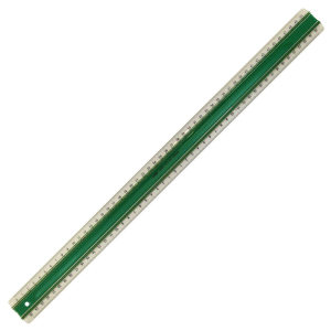 LINEX Super Serie Lineal 50 cm Kunststoff grün, Anti-Rutsch-Effekt, gegenläufige mm-Skala