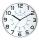 Unilux POP Wanduhr weiss, Durchmesser: 30 cm, Quarzuhrwerk, leise schleichende Zeiger, Batterie inklusive