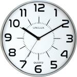 Unilux POP Wanduhr metallgrau, Durchmesser: 30 cm,...