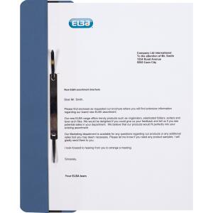 ELBA Ösenschmalhefter "Smart Line", aus 250 g/m² Manilakarton (RC), geöst, Deckleiste aus Metall, 6 und 8 cm Lochung, 8 cm Lochung geöst, für DIN A4 und Folio, blau