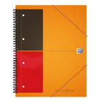 OXFORD International Meetingbook A4+, liniert 6 mm, 80 Blatt, Optik Paper®, 4fach gelocht, mit Gummizugmappe und PP-Deckel, 5er-Packung