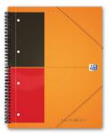 OXFORD International Meetingbook A4+, liniert 6 mm, 80 Blatt, Optik Paper®, 4fach gelocht, mit Gummizugmappe und PP-Deckel, 5er-Packung