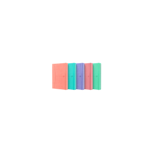 Oxford Signature Notizbuch A5, 80 Blatt, Optik Paper, liniert, SCRIBZEE-kompatibel, Gummizugverschluss, Lesezeichenband, Dokumententasche, 5 Pastell Farben sortiert: Pastell rosa, Pastell lila, Pastell mint, Pastell blau, Pastell koralle