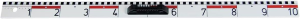 LINEX BBR100, Tafel-Lineal, 100cm, cm- und dm-Skala