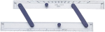 LINEX A1612M Parallellineal 300 mm,  Winkelmesser,...