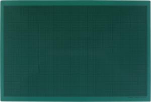 LINEX Schneidematte A1 grün, 600 x 900 x 3 mm, selbstheilende Schnittfläche, 3-Schichten-Bauweise für beidseitige Anwendung, 1 Seite mit mm-Raster