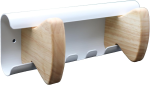 Unilux AURORA Kleiderhaken x2 mit 2 Holzhaken