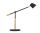 Unilux VICKY LED-Schreibtischleuchte schwarz-buche, dimmbar, USB Ladefunktion
