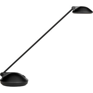 Unilux JOKER LED-Tischleuchte schwarz,  Lichtintensität (70% oder 100%) über Kippschalter wählbar, Kopf und Arm neigbar