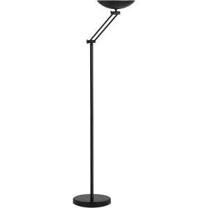 Unilux DELY ARTICULATED 2.0 LED Deckenfluter mit Gelenkarm schwarz, dimmbar, neigbare Lichtschale