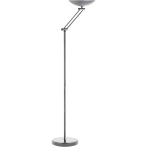 Unilux DELY ARTICULATED 2.0 LED Deckenfluter mit Gelenkarm metallgrau, dimmbar, neigbare Lichtschale