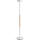 Unilux PRYSKA LED-Deckenfluter weiß-buche, dimmbar, Schalter am Mast, 180 cm hoch