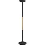 Unilux PRYSKA LED-Deckenfluter schwarz-buche, dimmbar