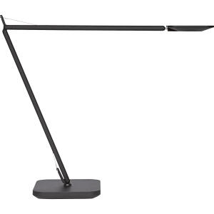 Unilux MAGIC LED-Tischleuchte mattschwarz, mit taktilem Dimmschalter, Abschaltautomatik, Gelenkarm und Standfuß