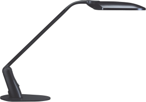 Unilux DUO LED-Tischleuchte schwarz, mit Diffusor für hohen Sehkomfort, speziell für Bildschirmarbeitsplätze