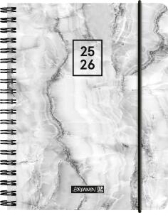 2025/2026 Brunnen Schülerkalender „Grey Marble“ A6