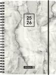 2025/2026 Brunnen Schülerkalender „Grey Marble“ A5