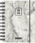 2025/2026 Brunnen Schülerkalender „Grey Marble“ A6