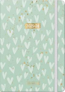 2025/2026 Brunnen Schülerkalender „Hearts“ A5