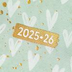 2025/2026 Brunnen Schülerkalender „Hearts“ A5