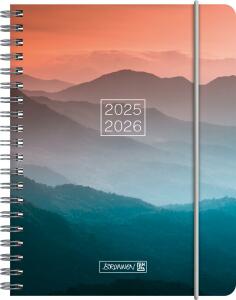 2025/2026 Brunnen Schülerkalender „Misty Sunset“ A6
