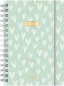 2025/2026 Brunnen Schülerkalender „Hearts“ A5