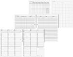 2025/2026 Brunnen Ringbuch-Kalender mit Einlage A4+ sw