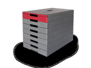 Briefablageschale A4 bis C4 gn BASIC stapelbar