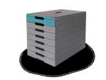 Briefablageschale A4 bis C4 bl BASIC stapelbar