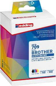 Tintenpatrone EDD-709 ersetzt Brother LC970BKCMY