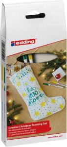 Textilstift 4600 grün + gelb 2St Set Nikolaus