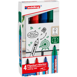 Flipchartmarker 380 sortiert 4St Set