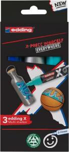 X Multimarker 6900 3er-Set Meeresfarben