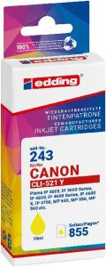 Tintenpatrone EDD-243 ersetzt Canon CLI-521Y